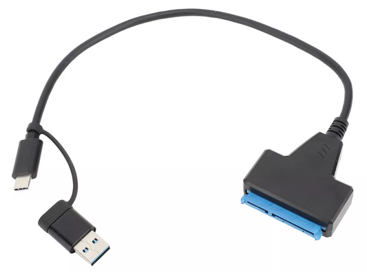 Adaptador SATA 2 en 1 USB - TYPE C