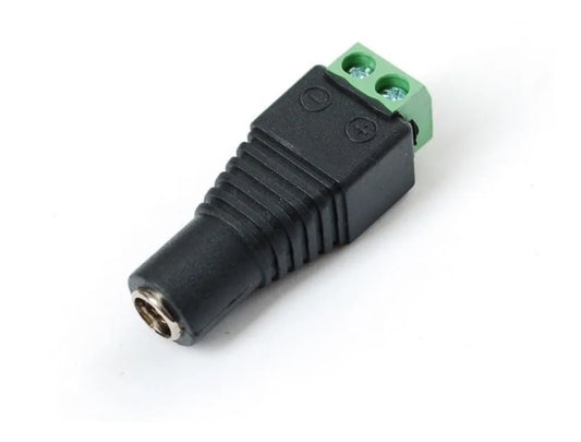 Conectores Dc Jack Bornera Cctv Hembra + Macho