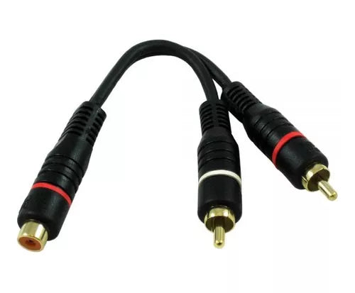 Extension  1 JACK X 2 PLUG RCA Corto