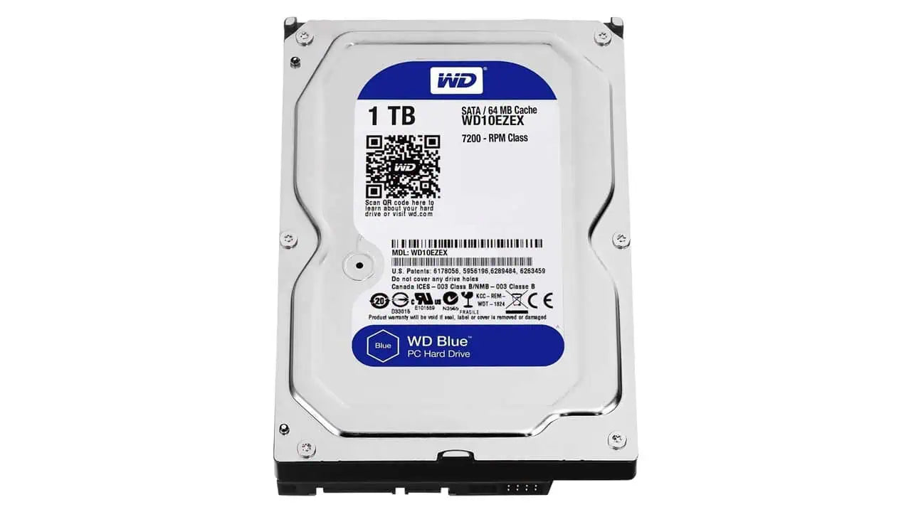 Western Digital 1 TB Blue/ 3.5 Pulgadas/ Sata lll/ 7200 RPM/ WD10EZEX