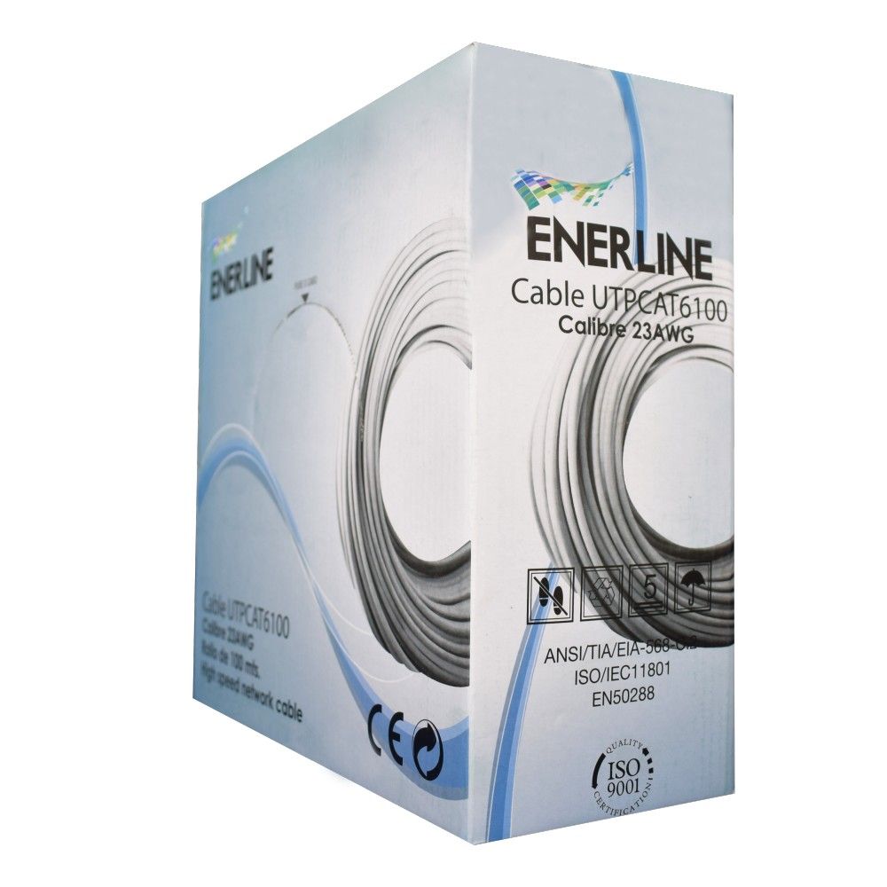Cable UTP CAT 6 uso interior  Caja 305 Mts ENERLINE