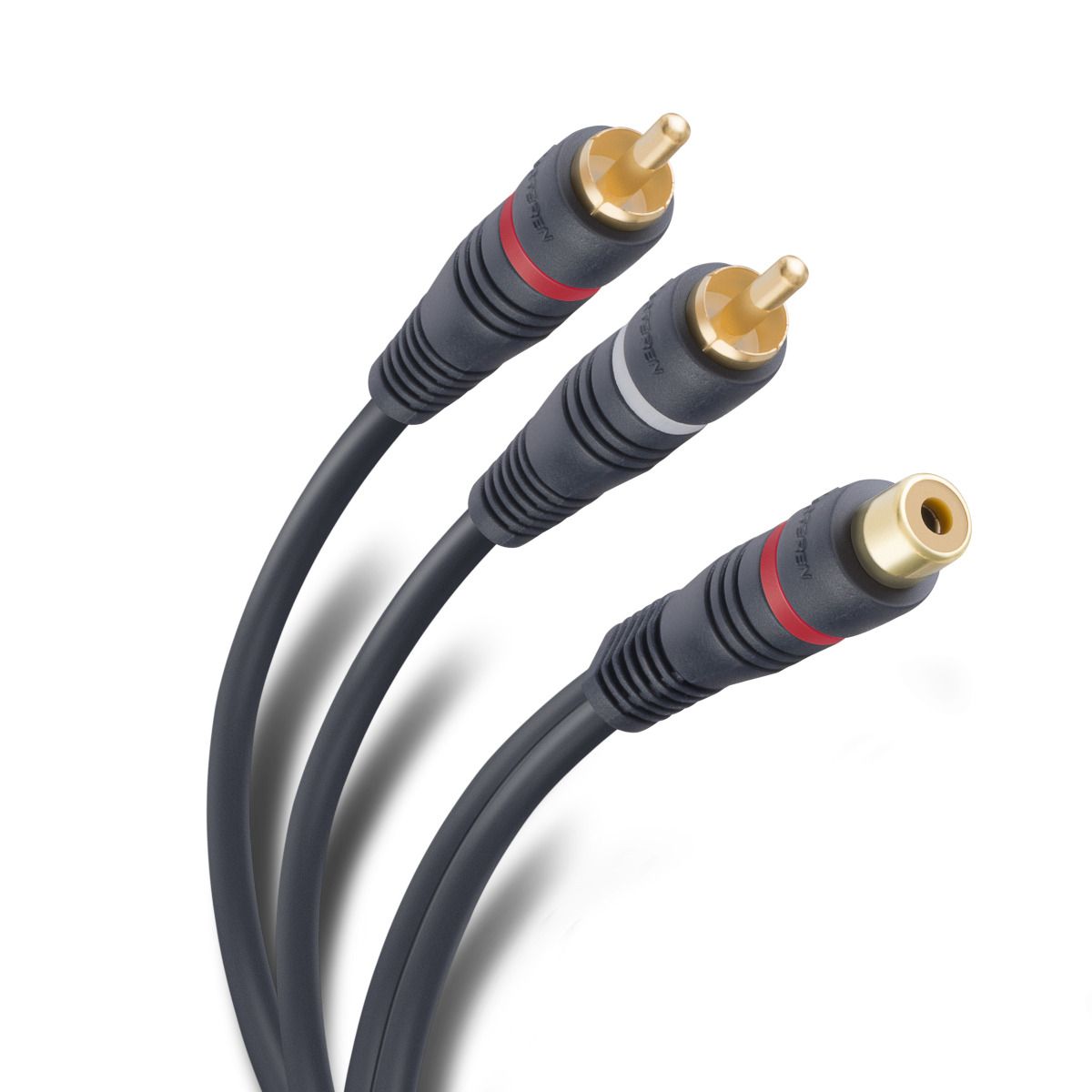 Extension  1 JACK X 2 PLUG RCA Corto