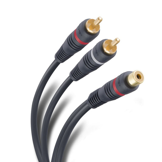 Extension  1 JACK X 2 PLUG RCA Corto