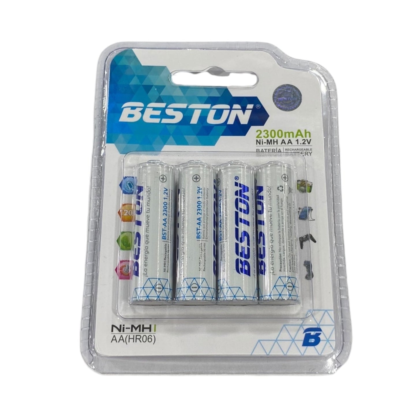 Pilas Recargables Beston x 4 Unidades BST-AA2300X4
