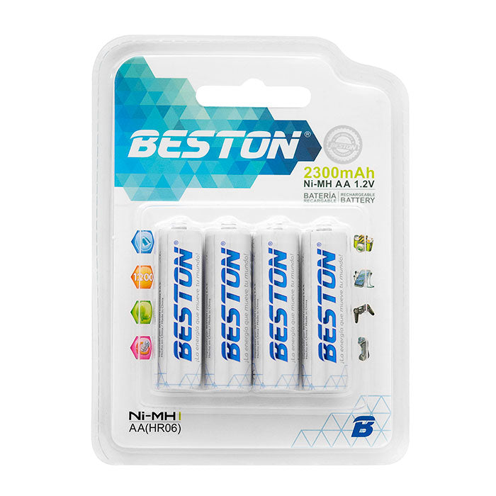 Bateria recargable Beston x 4 2300mAH